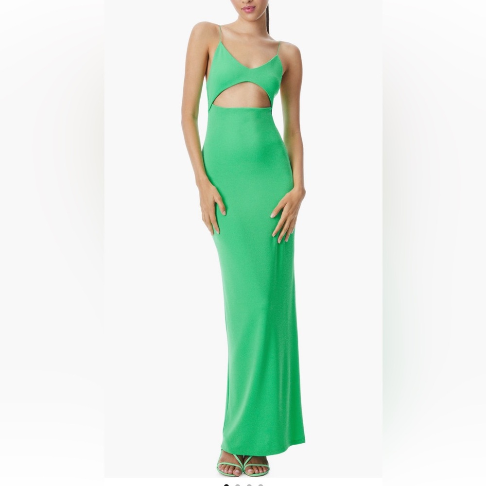 Alice + Olivia Vibran Valli Spaghetti Strap Cut Out Strap